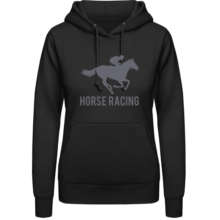 Horse Racing Felpa con cappuccio da donna contain pic