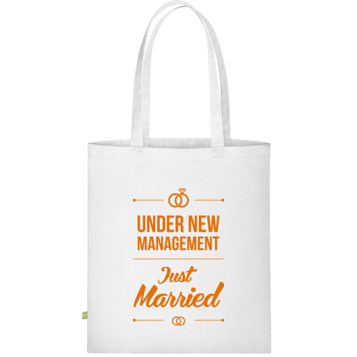 Just Married Under New Management Cloth Bag contain pic