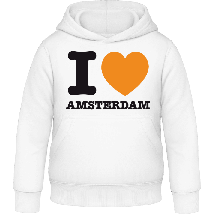 I Love Amsterdam Felpa con cappuccio per bambini contain pic
