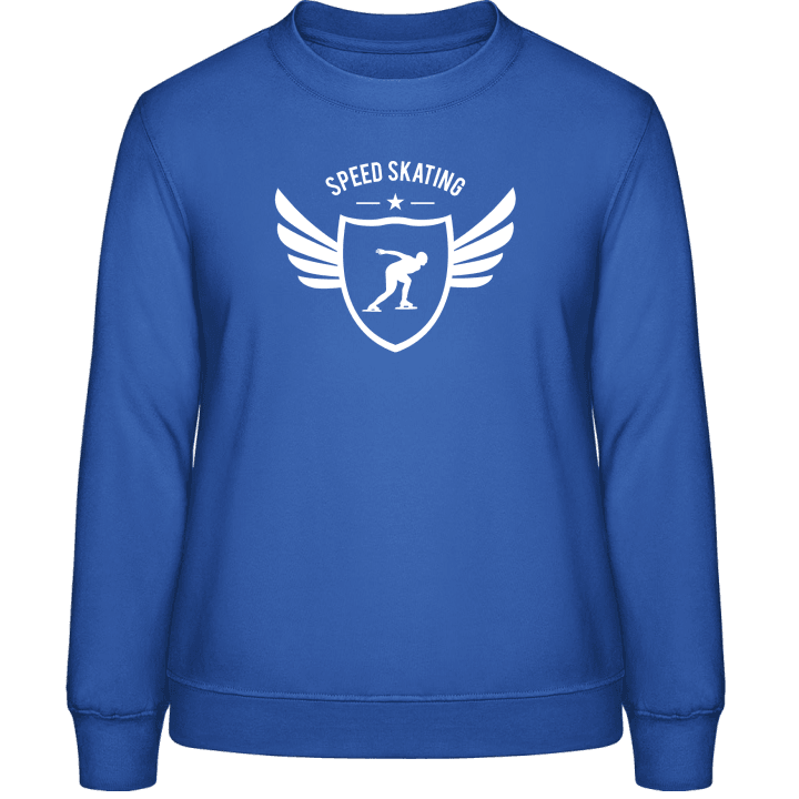 Speed Skating Winged Sweatshirt för kvinnor contain pic