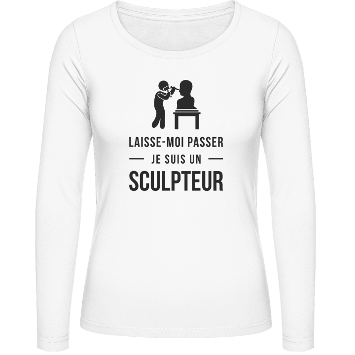 Laisse-moi je suis un sculpteur Langermet skjorte for kvinner contain pic