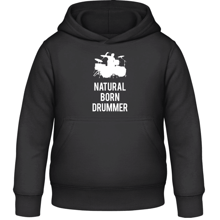 Natural Born Drumer Kids Hoodie contain pic