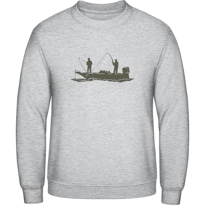 Fishing in a Boat Sweatshirt contain pic