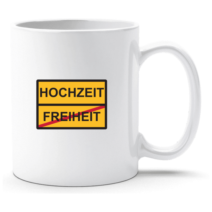 Freiheit Hochzeit Schild Cup contain pic