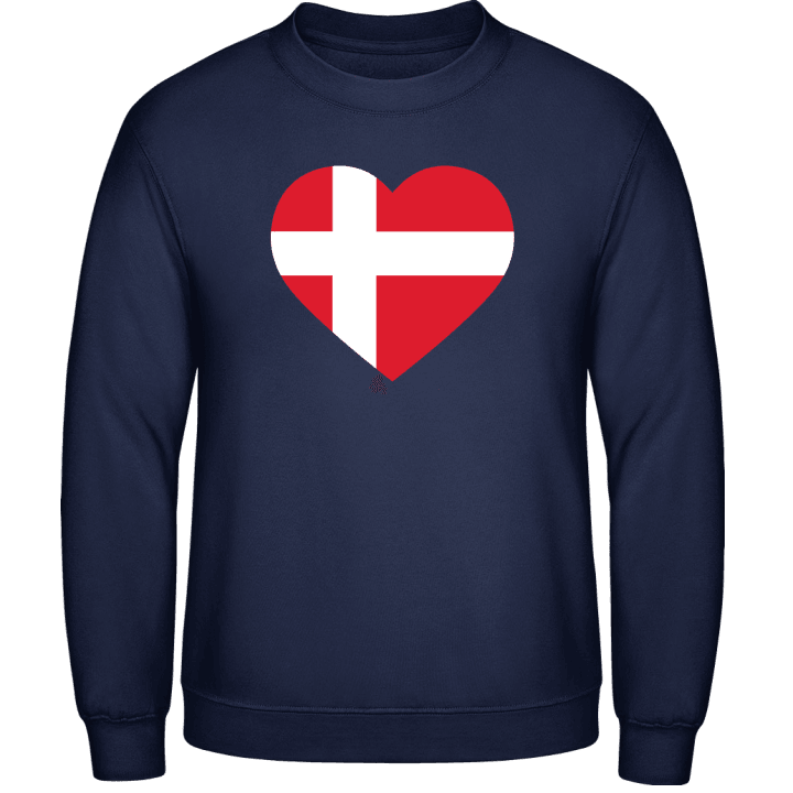 Dänemark Herz Sweatshirt contain pic
