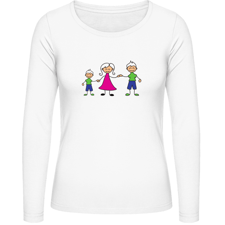 Family Comic One Child Langermet skjorte for kvinner 0 image