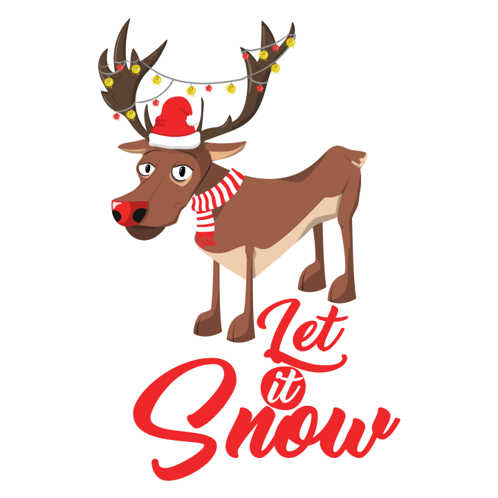 Let It Snow Reindeer Hettegenser for kvinner 0 image
