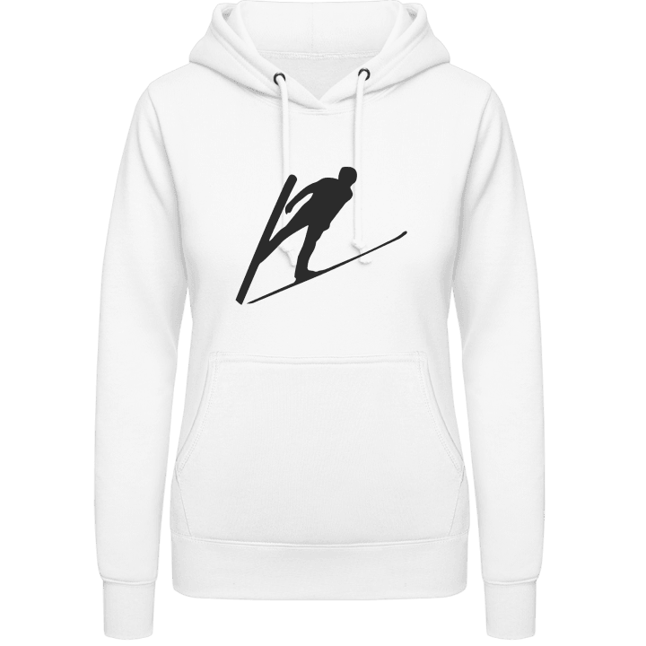 Ski Jumper Silhouette Vrouwen Hoodie contain pic