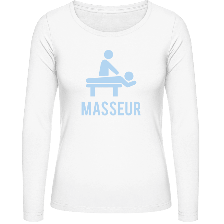 Masseur Design T-shirt à manches longues pour femmes contain pic