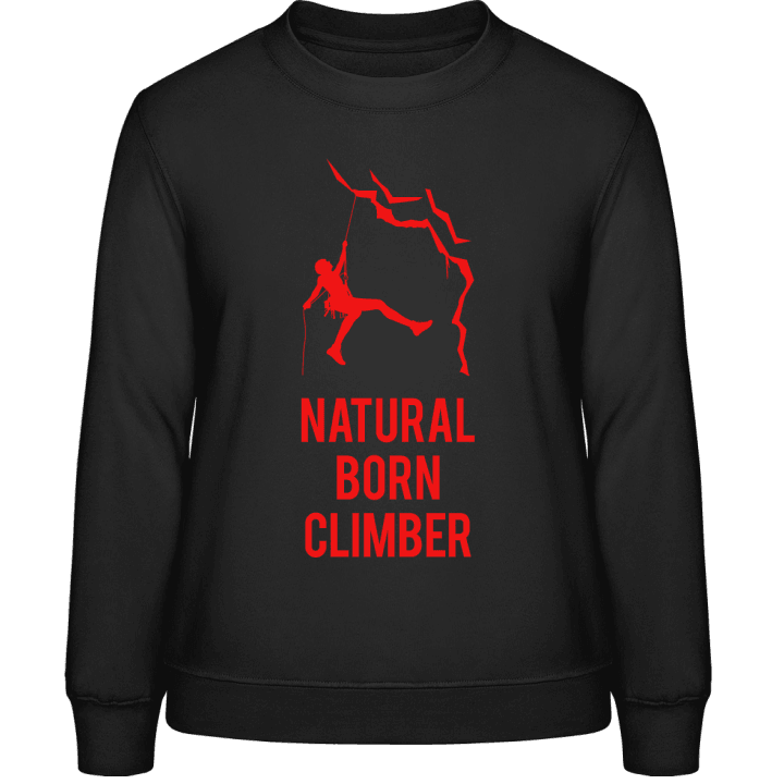 Natural Born Climber Sweatshirt för kvinnor contain pic