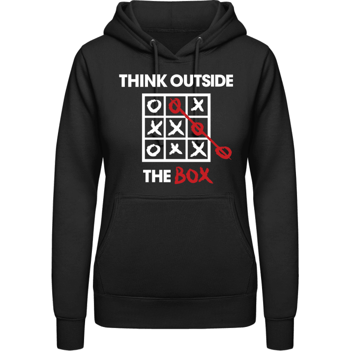 Think Outside The Box Hoodie för kvinnor 0 image