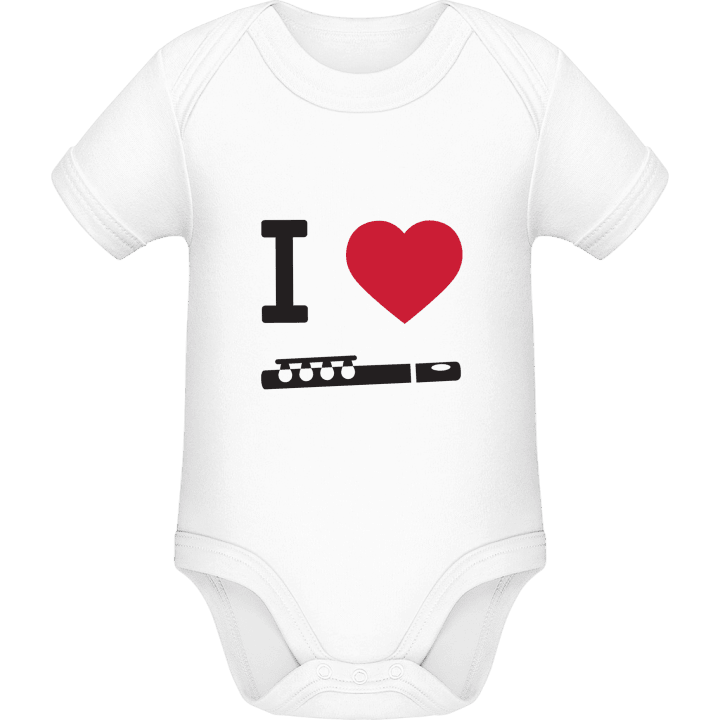 I Heart Flute Baby Strampler contain pic