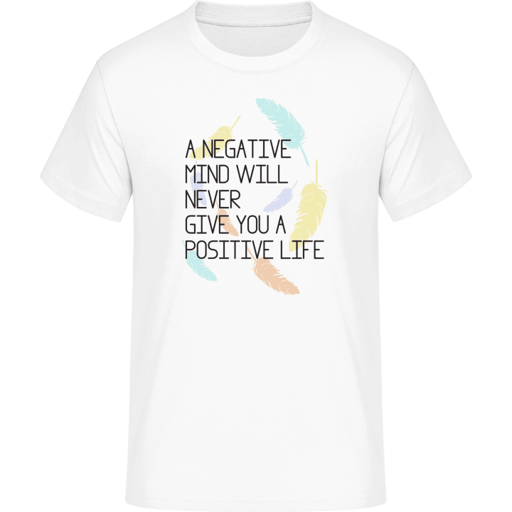 Negative mind positive life T-skjorte contain pic