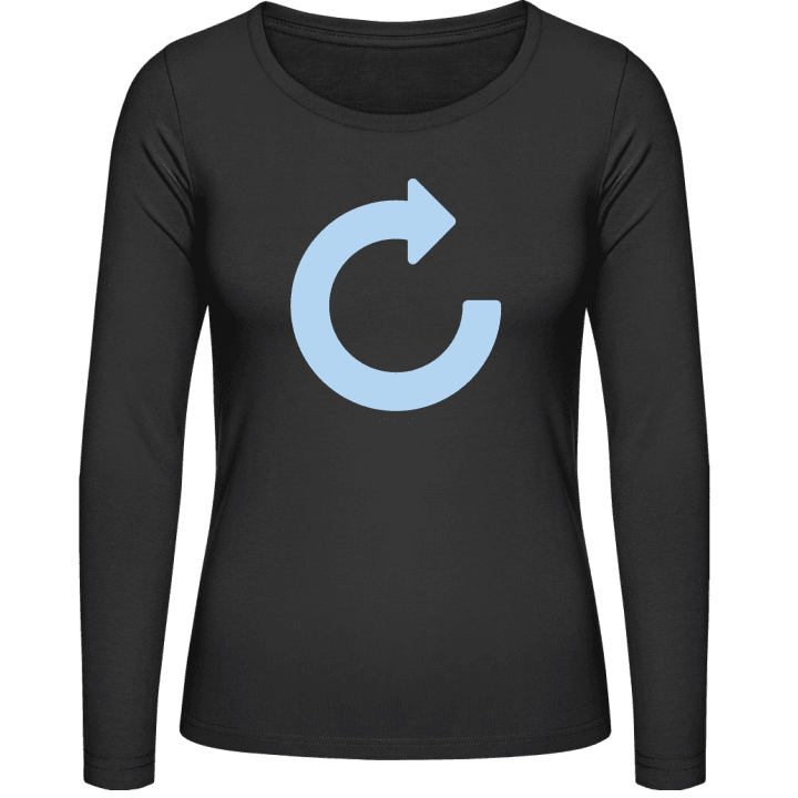 Repeat Symbol Langermet skjorte for kvinner contain pic