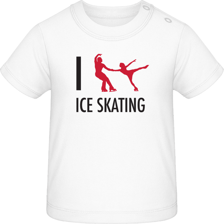 I Love Ice Skating Camiseta de bebé contain pic