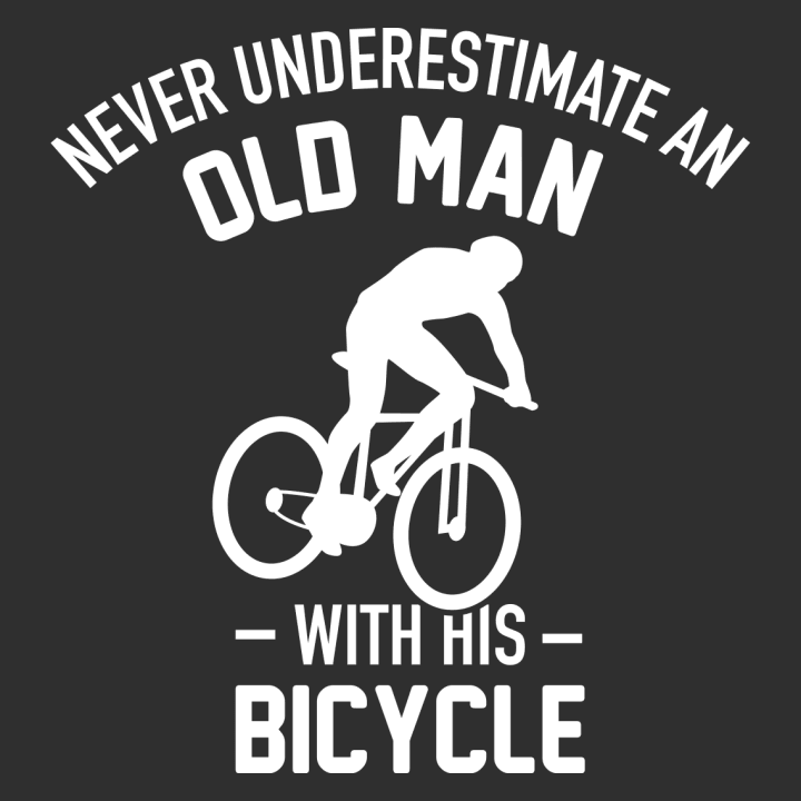Never Underestimate Old Man With Bicycle Stoffen tas 0 image