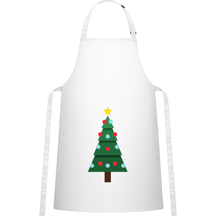 Christmas Tree With Blue And Red Balls Kitchen Apron 0 image