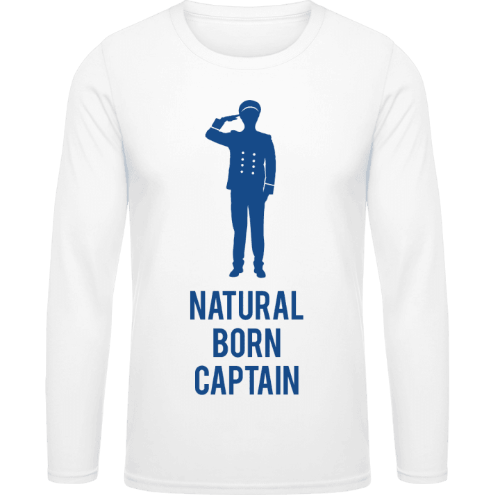 Natural Born Boat Captain T-shirt à manches longues contain pic