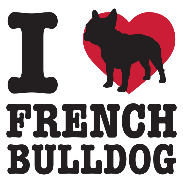 I Love French Bulldog Bolsa de tela 0 image