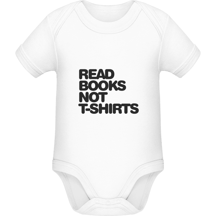 Read Books Not Shirts Baby Strampler contain pic