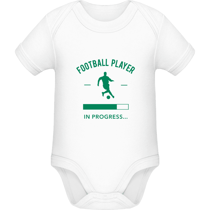 Football Player in Progress Baby Romper contain pic