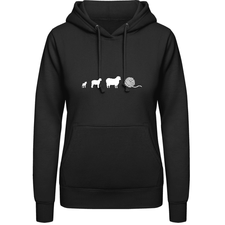 Evolution Of Sheep To Wool Sweat à capuche pour femme 0 image