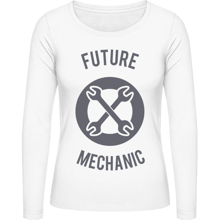 Future Mechanic Langermet skjorte for kvinner contain pic