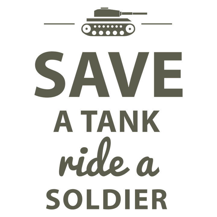 Save A Tank Ride A Soldier T-shirt för kvinnor 0 image