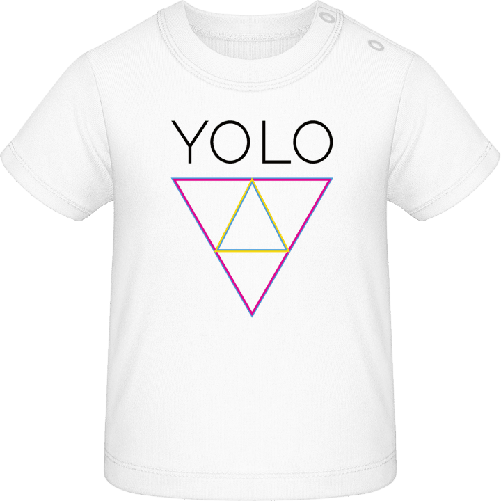 YOLO Triangle Baby T-skjorte contain pic