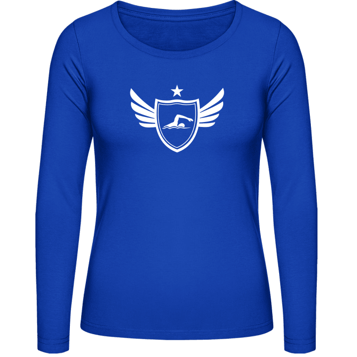 Swimming Star Winged T-shirt à manches longues pour femmes contain pic