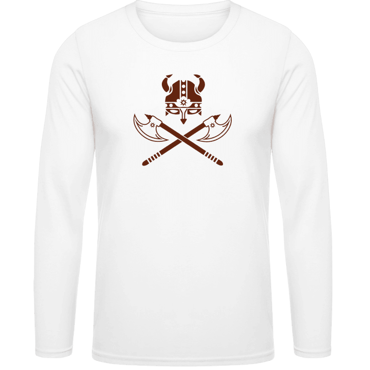 Casque de Viking et la hache T-shirt à manches longues 0 image