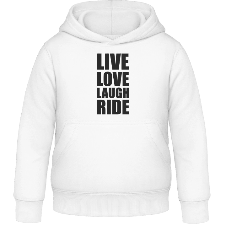 Live Love Laugh Ride Felpa con cappuccio per bambini contain pic