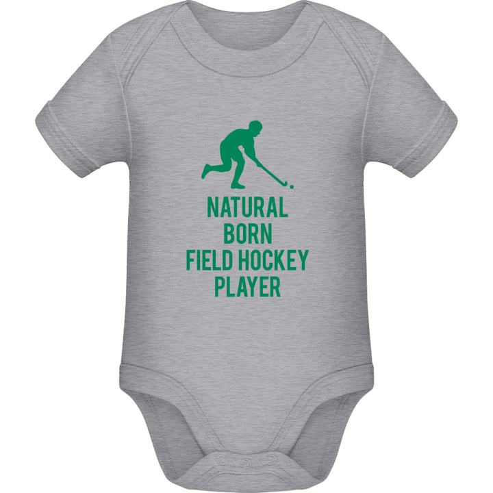Natural Born Field Hockey Player Baby Romper 0 image