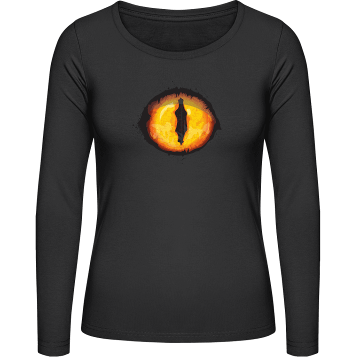 Scary Yellow Monster Eye T-shirt à manches longues pour femmes 0 image
