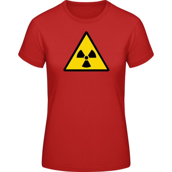 Radioactivity Warning Frauen T-Shirt contain pic