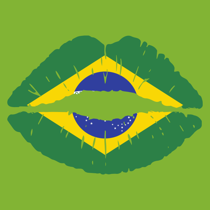 Brazil Kiss Flag Frauen Langarmshirt 0 image