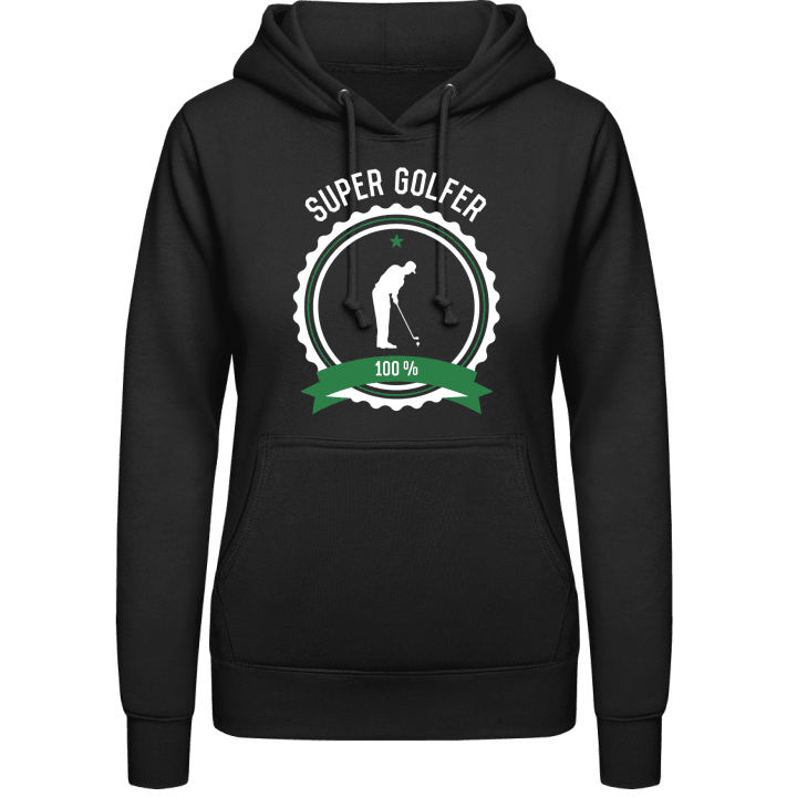 Super Golfer Felpa con cappuccio da donna contain pic