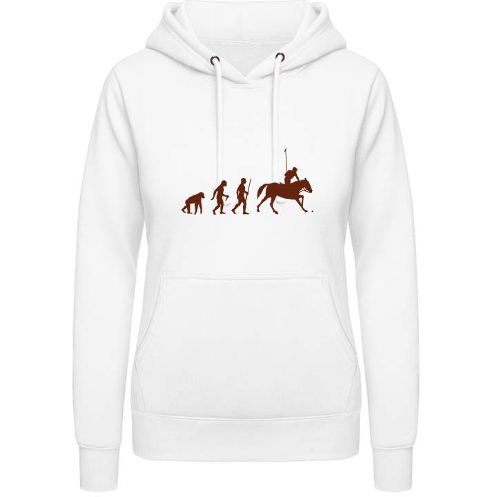 Polo Player Evolution Women Hoodie contain pic