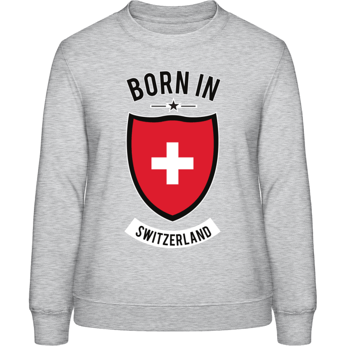 Born in Switzerland Sweatshirt för kvinnor 0 image