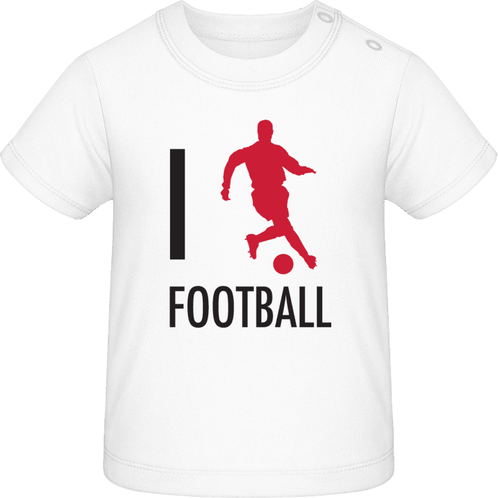 I Heart Football T-shirt för bebisar 0 image