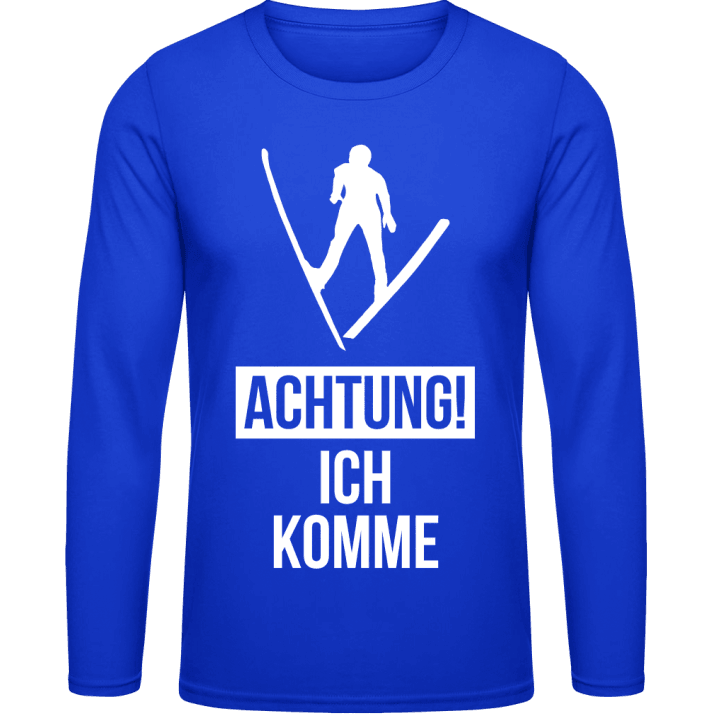 Achtung ich komme Skisprung T-shirt à manches longues contain pic
