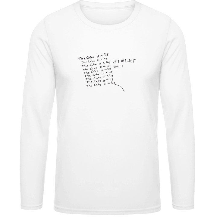 The Cake Is A Lie Long Sleeve Shirt 0 image