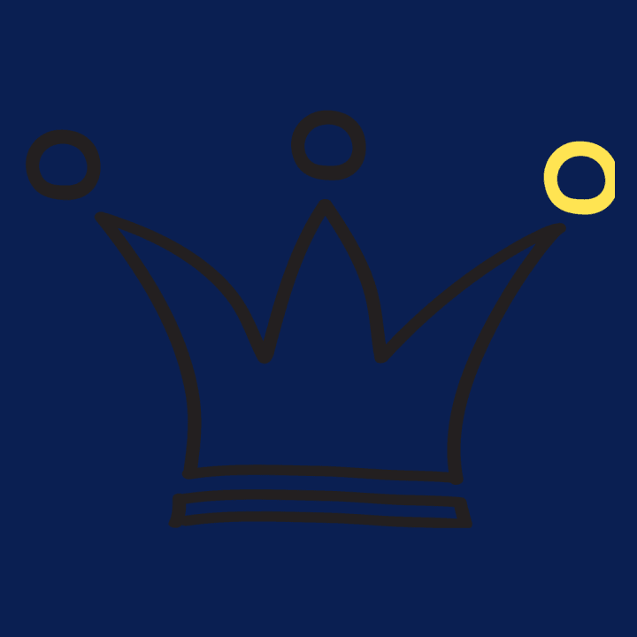 Crown Outline Huvtröja 0 image