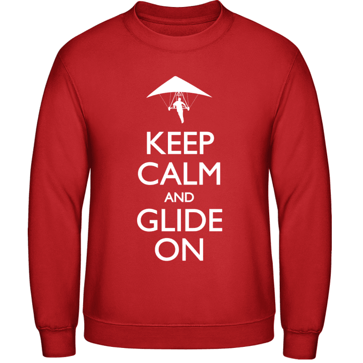 Keep Calm And Glide On Hang Gliding Sweatshirt contain pic