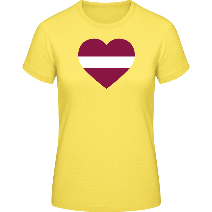 Latvia Heart Flag T-shirt til kvinder 0 image