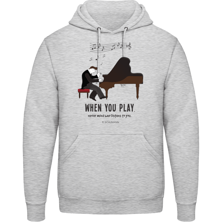 When You Play Piano Hoodie 0 image