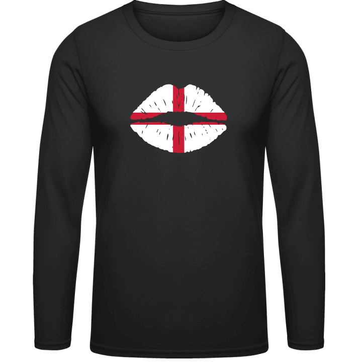 England Kiss Flag T-shirt à manches longues contain pic
