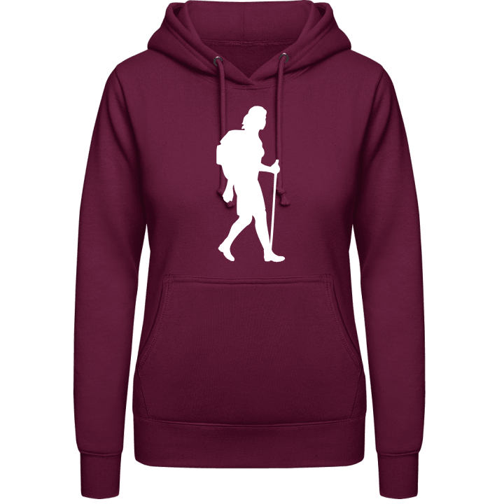 Hiking Woman Vrouwen Hoodie contain pic