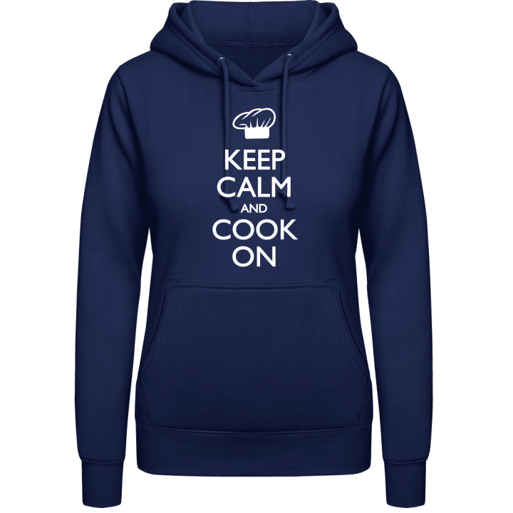 Keep Calm and Cook On Hoodie för kvinnor contain pic