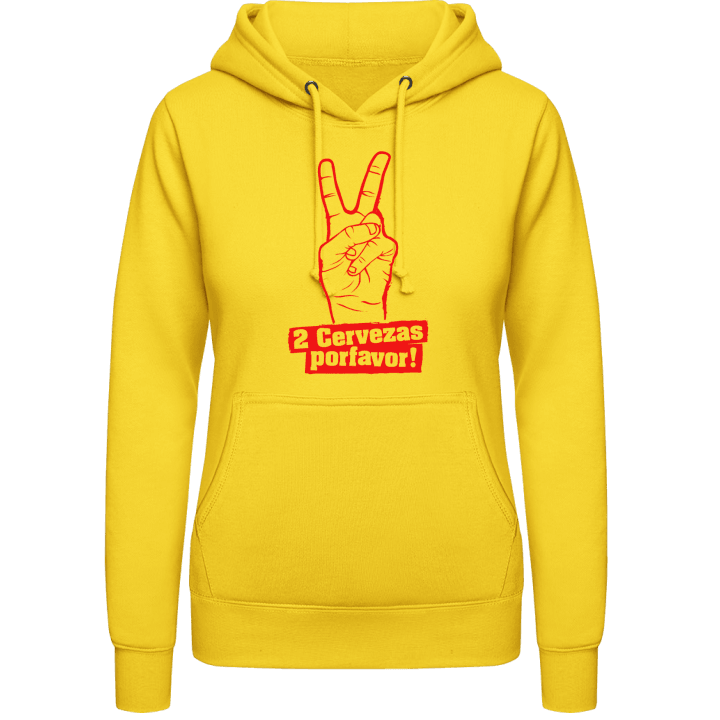 2 Cervezas Vrouwen Hoodie contain pic
